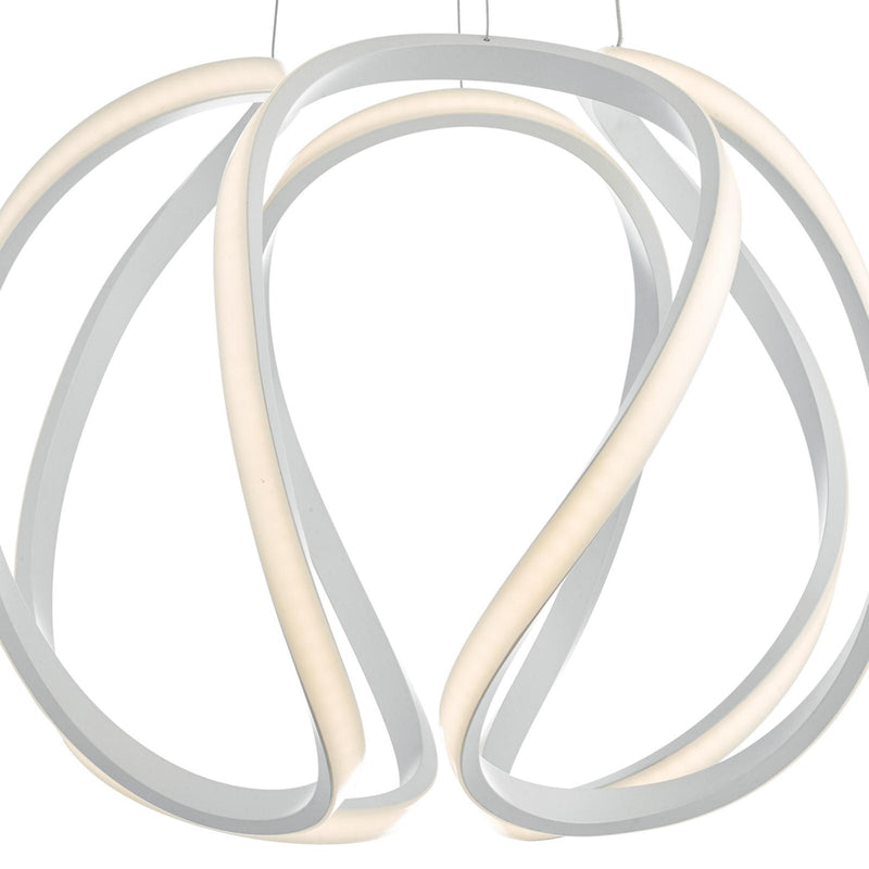 Dar Lighting Alonsa Large Pendant White LED • ALO862