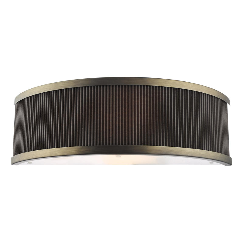 Dar Lighting Alvaro Wall Light Antique Bronze With Brown Shade • ALV0739