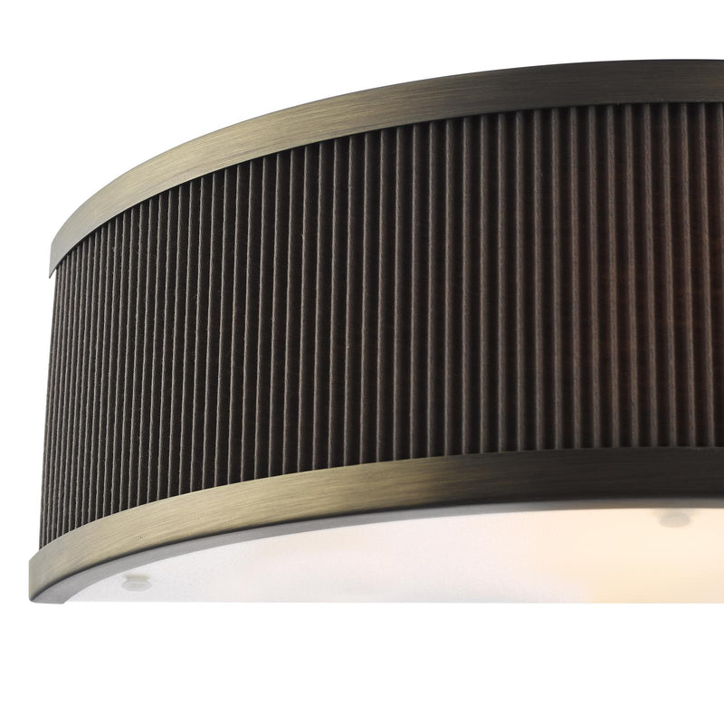 Dar Lighting Alvaro Wall Light Antique Bronze With Brown Shade • ALV0739