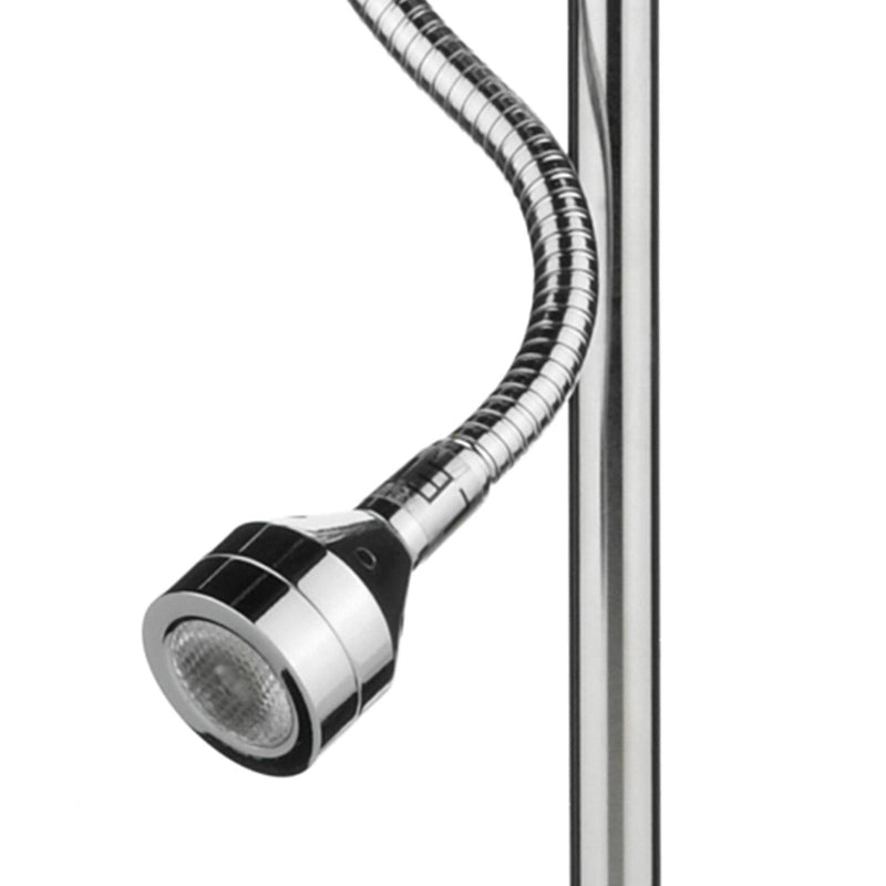 Dar Lighting Amalfi Table Lamp Polished Chrome With Shade LED • AMA4050-S1021