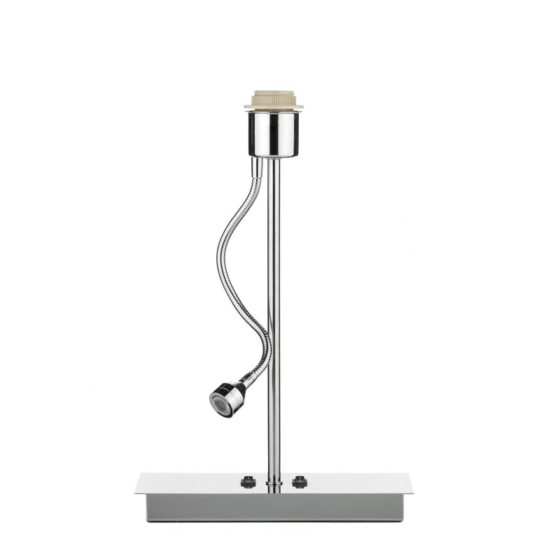 Dar Lighting Amalfi Table Lamp Polished Chrome Base Only LED • AMA4050