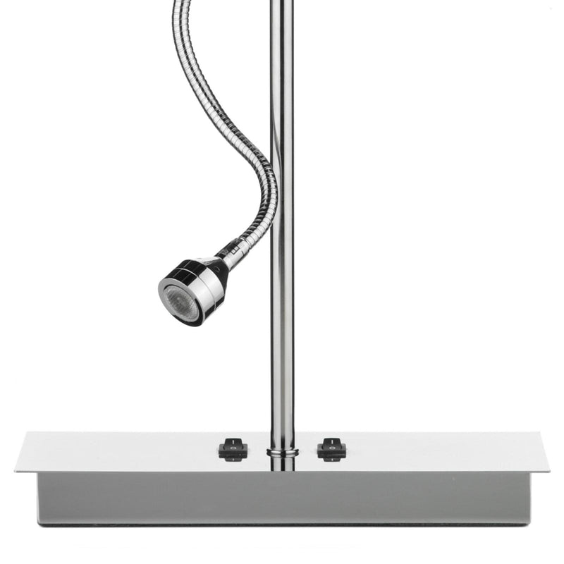 Dar Lighting Amalfi Table Lamp Polished Chrome Base Only LED • AMA4050