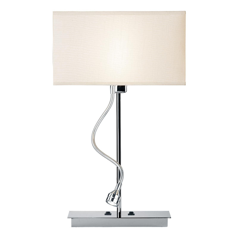 Dar Lighting Amalfi Table Lamp Polished Chrome Base Only LED • AMA4050