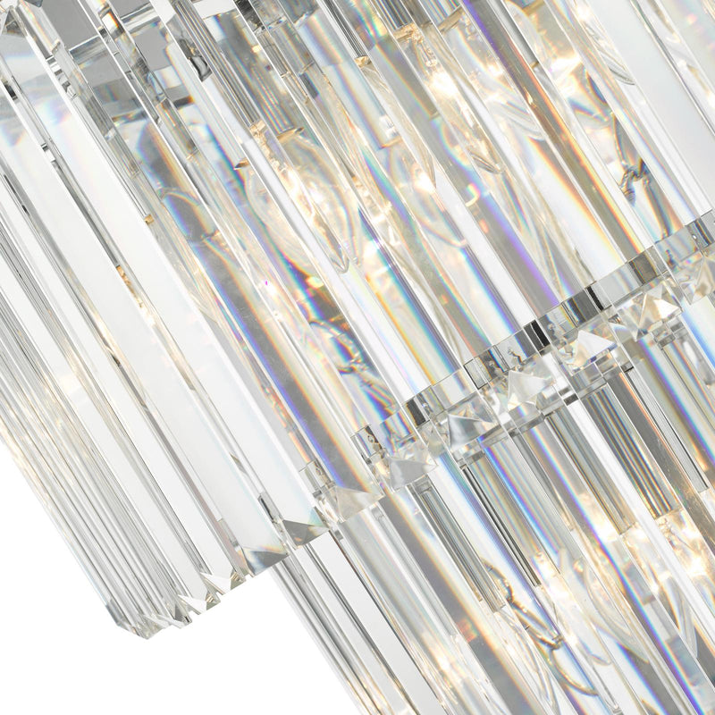 Dar Lighting Angel 28 Light Chandelier Crystal and Polished Chrome • ANG3308