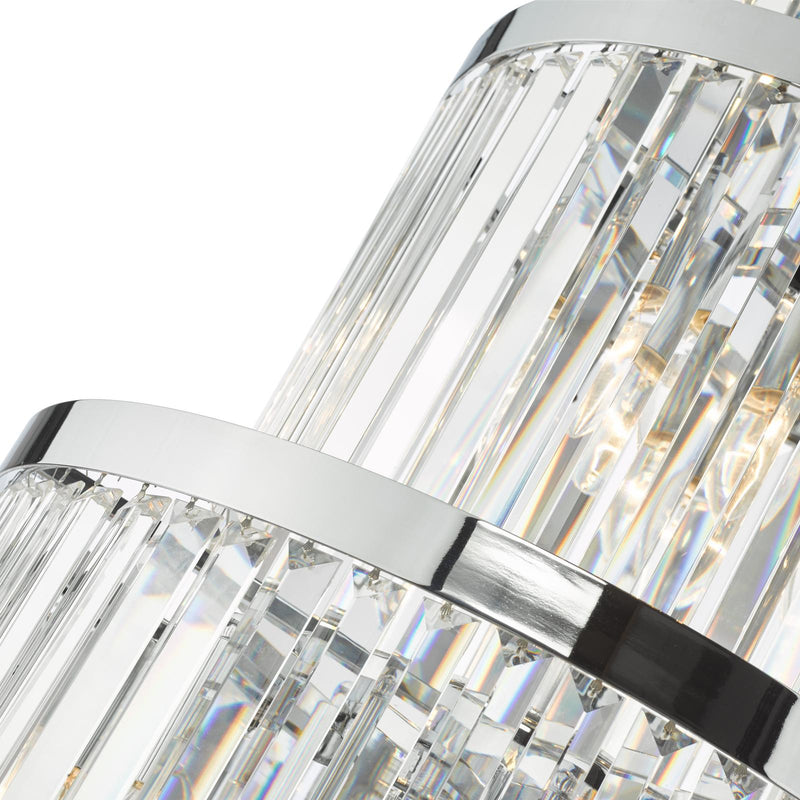 Dar Lighting Angel 28 Light Chandelier Crystal and Polished Chrome • ANG3308