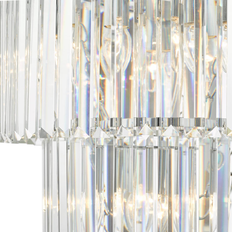 Dar Lighting Angel 28 Light Chandelier Crystal and Polished Chrome • ANG3308