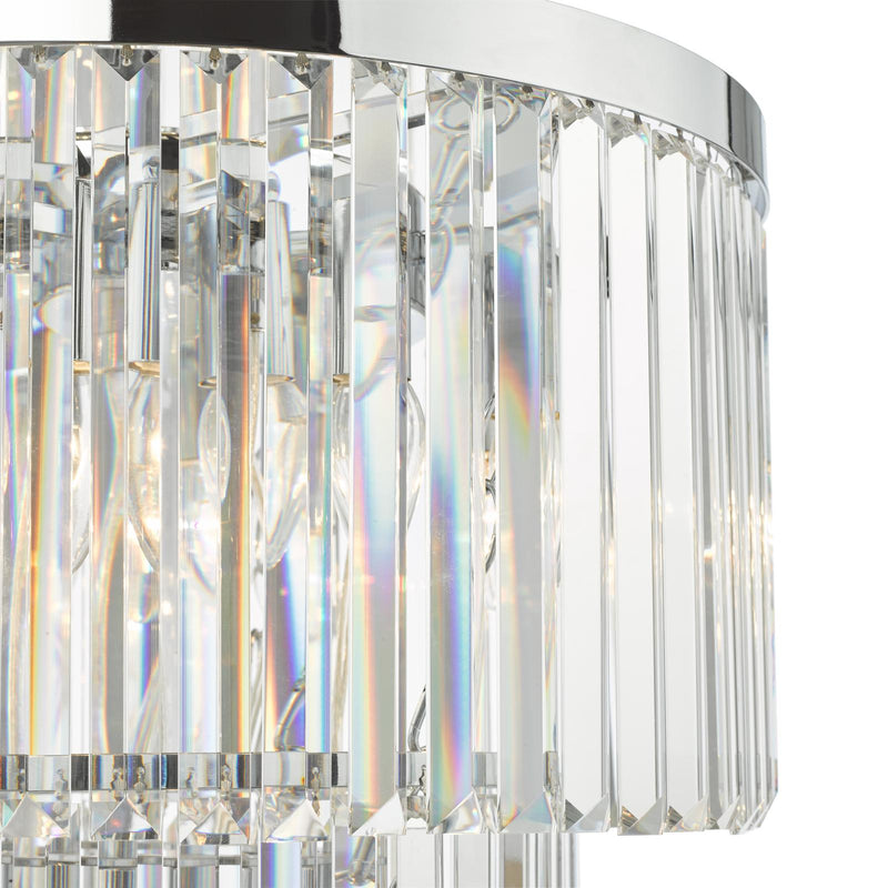 Dar Lighting Angel 28 Light Chandelier Crystal and Polished Chrome • ANG3308