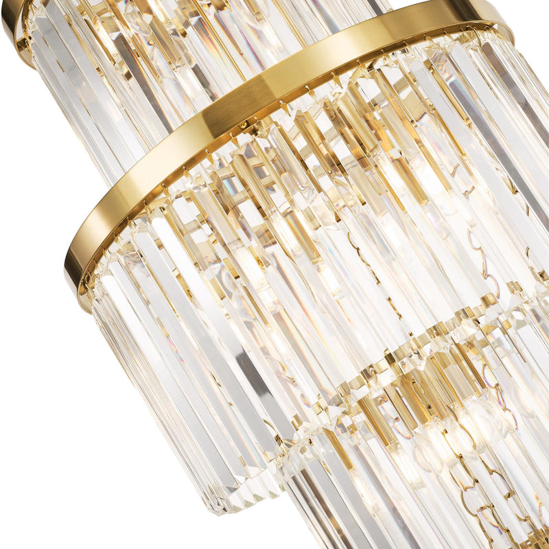 Dar Lighting Angel 28 Light Chandelier Crystal and Antique Gold • ANG3335