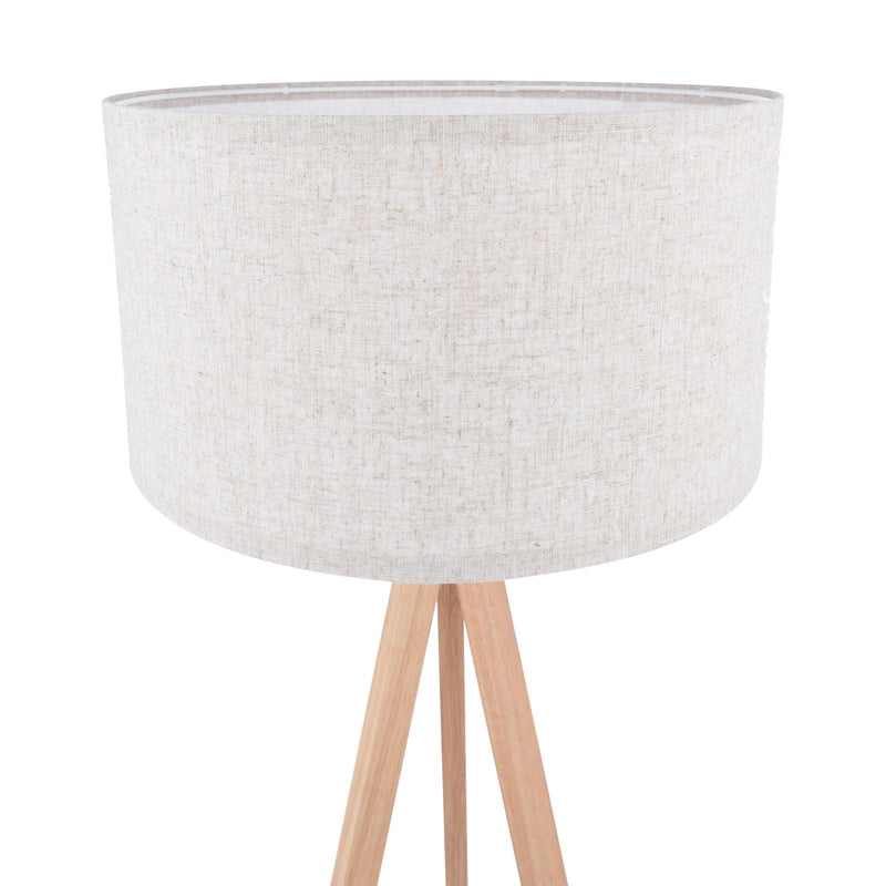 Dar Lighting Armitage Tripod Floor Lamp Light Wood With Shade • ARM4943