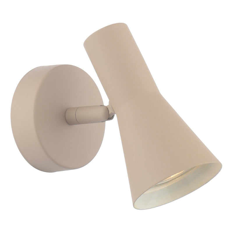 Dar Lighting Arnel Single Spotlight Satin Taupe • ARN0729