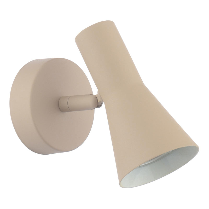 Dar Lighting Arnel Single Spotlight Satin Taupe • ARN0729