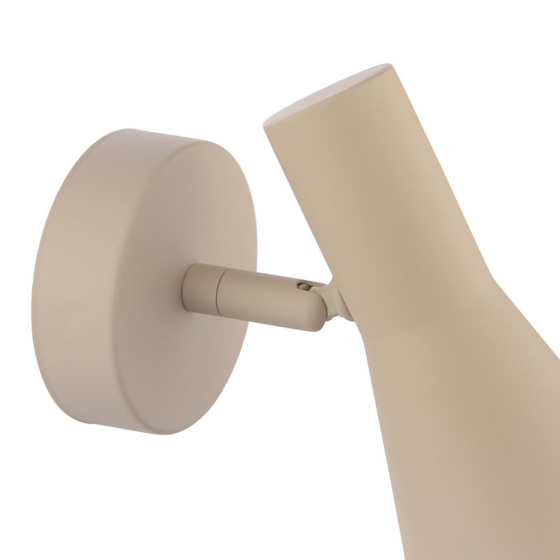 Dar Lighting Arnel Single Spotlight Satin Taupe • ARN0729