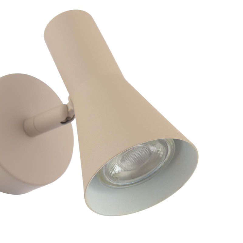Dar Lighting Arnel Single Spotlight Satin Taupe • ARN0729