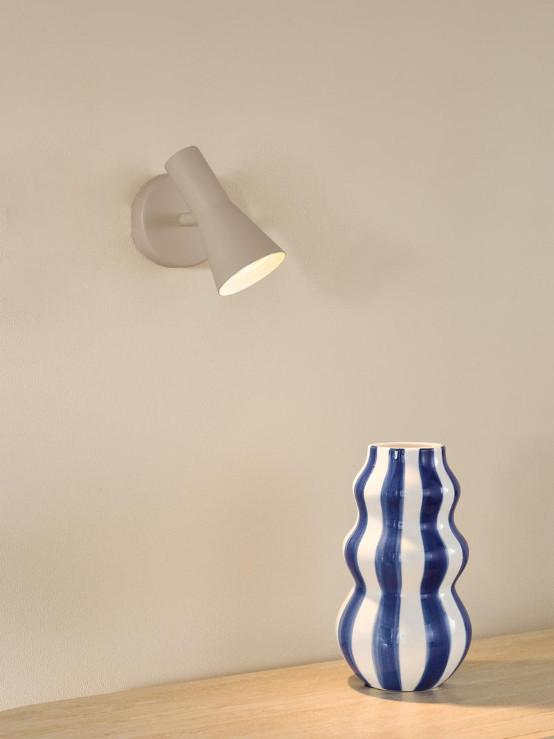 Dar Lighting Arnel Single Spotlight Satin Taupe • ARN0729