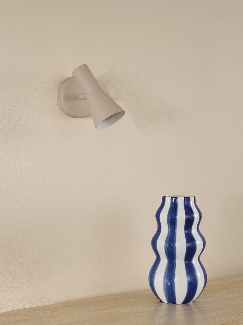 Dar Lighting Arnel Single Spotlight Satin Taupe • ARN0729