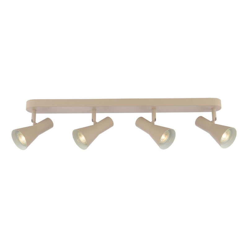 Dar Lighting Arnel 4 Light Bar Spotlight Satin Taupe • ARN8429
