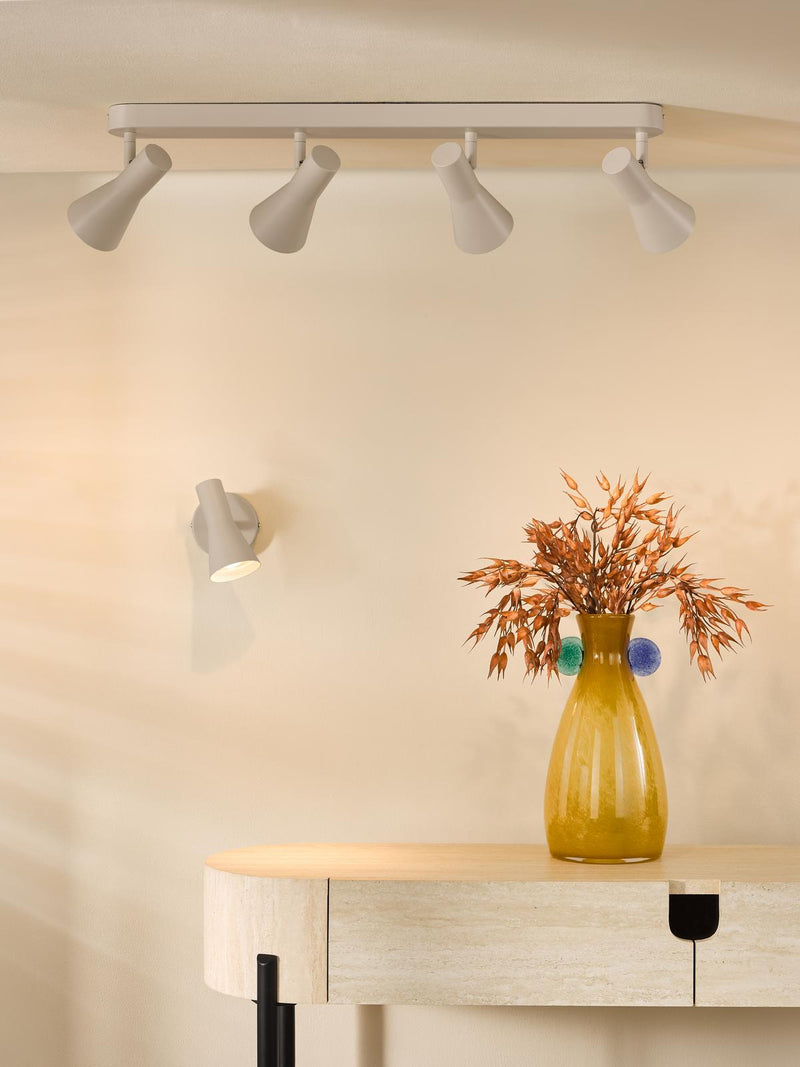 Dar Lighting Arnel 4 Light Bar Spotlight Satin Taupe • ARN8429