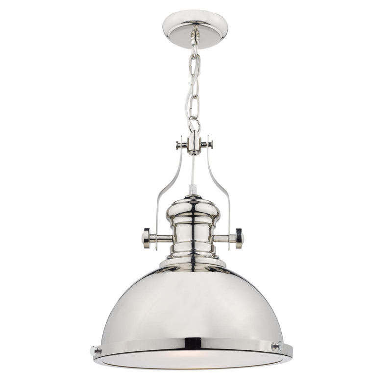 Dar Lighting Arona 1 Light Pendant Polished Chrome • ARO0138