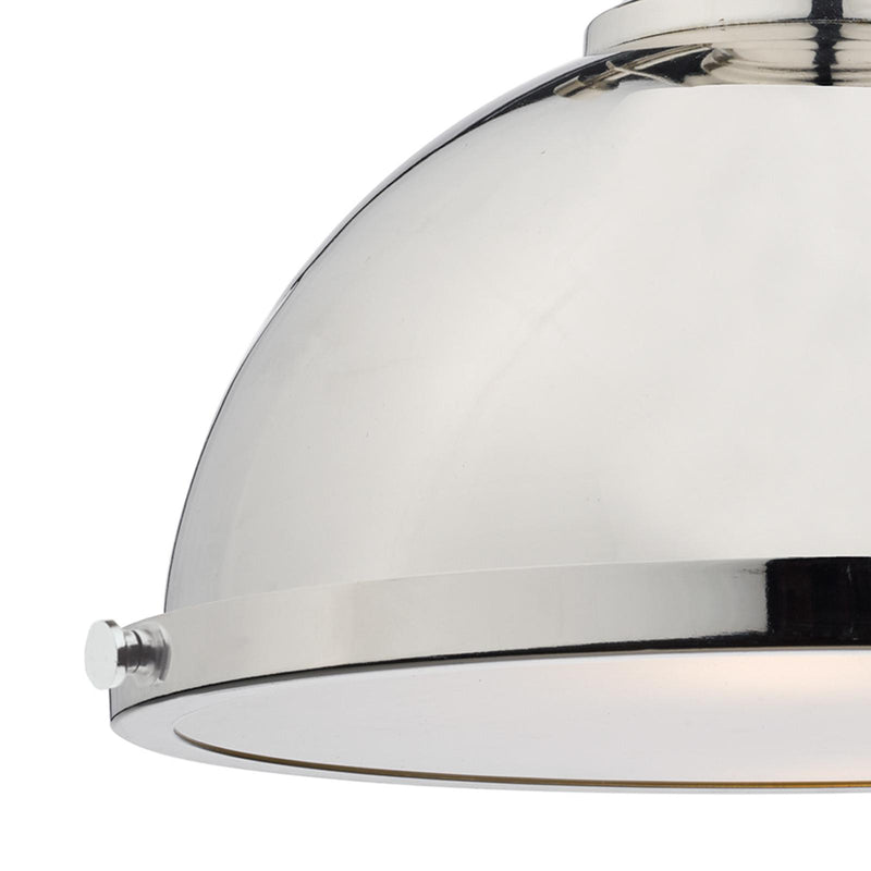 Dar Lighting Arona 1 Light Pendant Polished Chrome • ARO0138