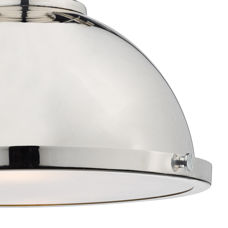 Dar Lighting Arona 1 Light Pendant Polished Chrome • ARO0138