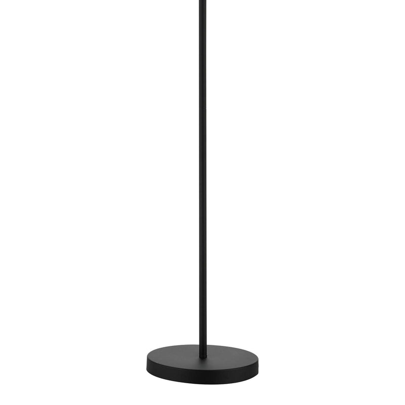 Dar Lighting Ashworth 3 Light Floor Lamp Matt Black and Polished Chrome • ASH4922