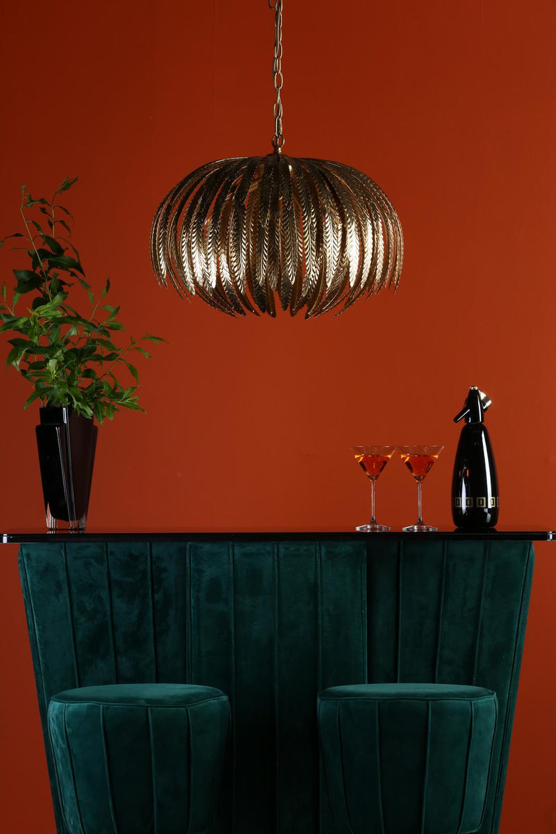 Dar Lighting Atticus 5 Light Pendant Gold • ATT0535