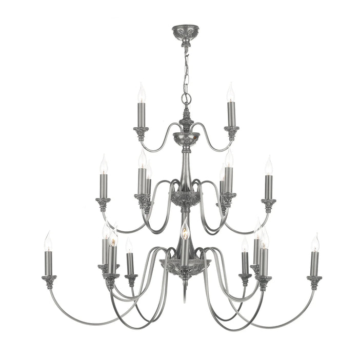 David Hunt Lighting Bailey 21 Light Pewter Ceiling Light • BAI2167 BESPOKE