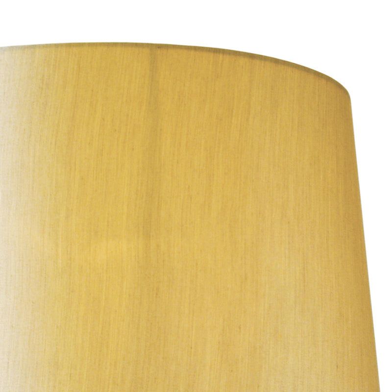 Dar Lighting Balthazar Gold Faux Silk Tapered Drum 38cm • BAL1563