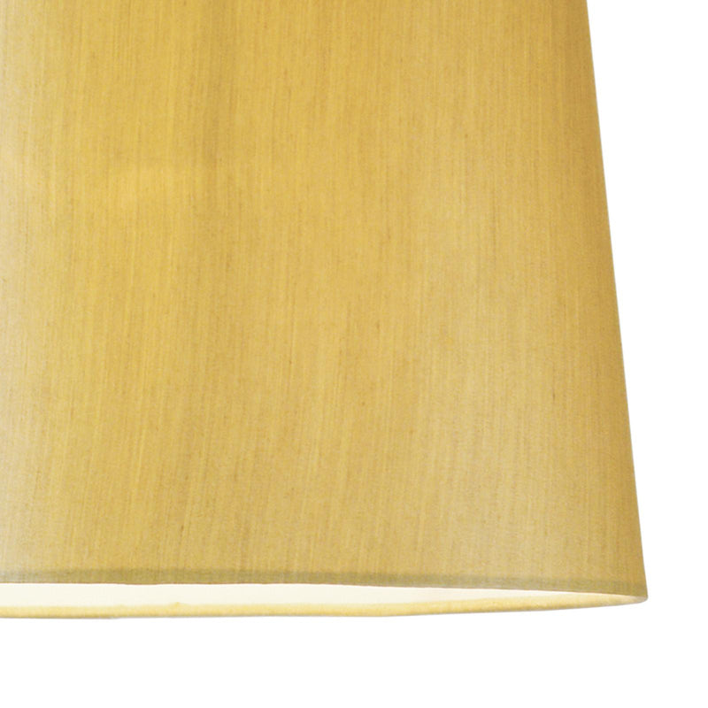 Dar Lighting Balthazar Gold Faux Silk Tapered Drum 38cm • BAL1563