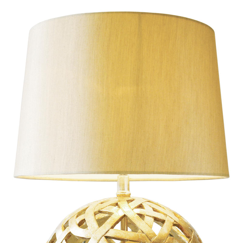Dar Lighting Balthazar Table Lamp Antique Gold With Shade • BAL4263