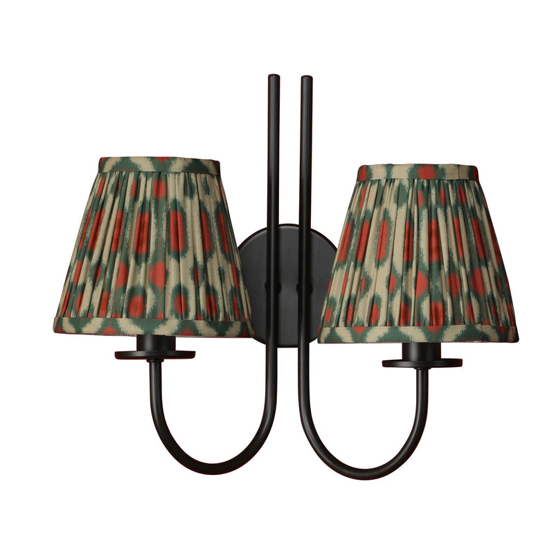 Dar Lighting Becca 2 Light Wall Light Matt Black Bracket Only • BEC0922