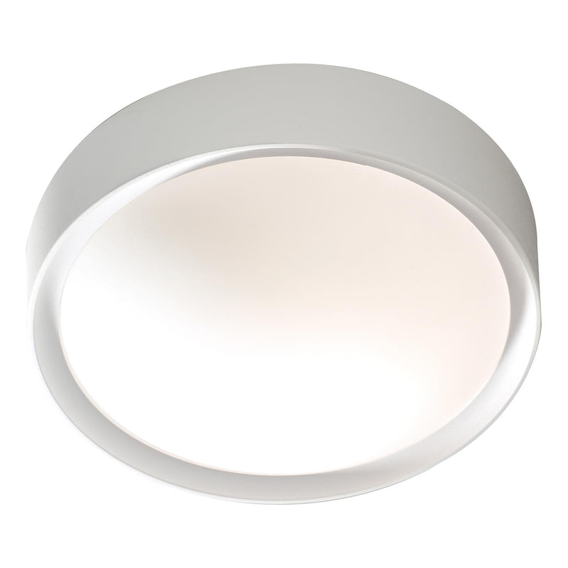 Dar Lighting Beta Bathroom Flush Cream & Opal Glass IP44 • BET52