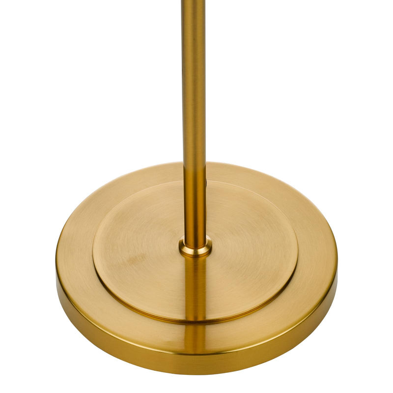 Dar Lighting Bombazine 2 Light Table Lamp Natural Brass Opal Glass • BOM4235