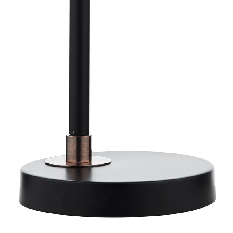 Dar Lighting Bond Task Table Lamp Black Copper • BON4254