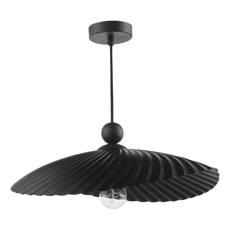 Dar Lighting Bouvier Easy Fit Pendant Matt Black • BOU6522
