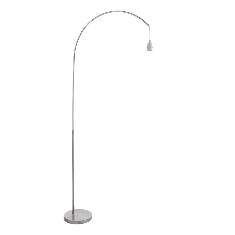Dar Lighting Bow Floor Lamp Satin Nickel Base Only • BOW4946
