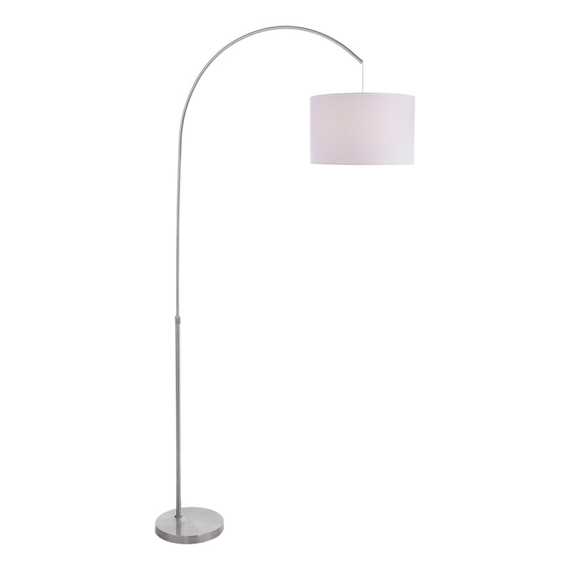 Dar Lighting Bow Floor Lamp Satin Nickel Base Only • BOW4946