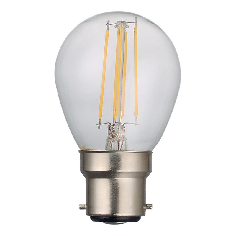 Dar Lighting BUL-B22-LED-3 Golf Ball LED 4w 400 Lumens Dimmable (Pack Of 5)