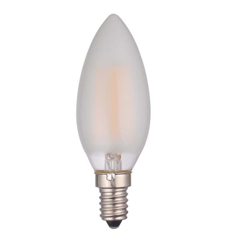 Dar Lighting BUL-E14-LED-17 Candle LED 4w 450 Lumens Frosted (Pack Of 5)