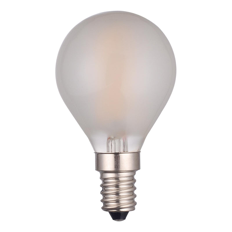 Dar Lighting BUL-E14-LED-3 Golf Ball LED 4w 450 Lumens Frosted (Pack Of 5)