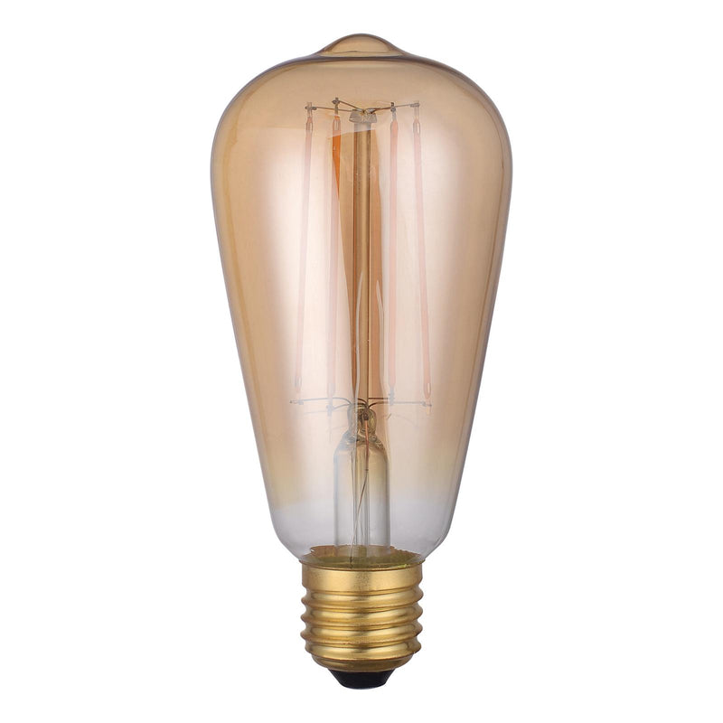 Dar Lighting BUL-E27-LEDV-1 Rustic Vintage LED 3w 300 Lumens Dimmable Gold (Pack Of 5)