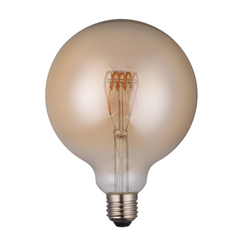 Dar Lighting BUL-E27-LED-4 Large Vintage Globe LED 4w 140 Lumens Dimmable Gold (Pack Of 5)