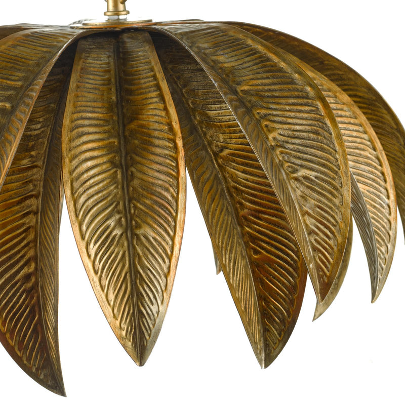 Dar Lighting Cara 1 Light Pendant Antique Gold • CAR0135
