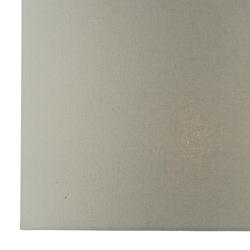 Dar Lighting Cassandra Grey Cotton Drum Shade 40cm • CAS1639