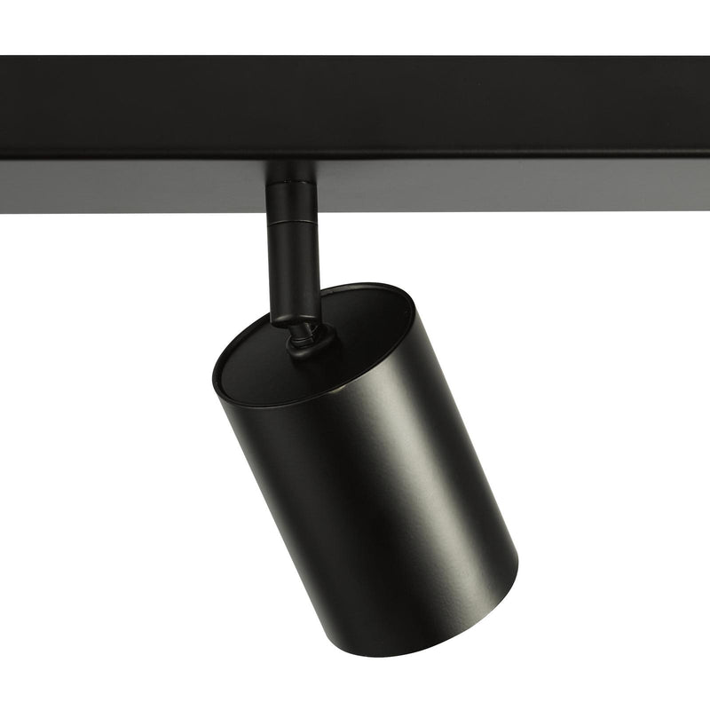 Dar Lighting Cawley 4 Light Plate Spotlight Matt Black • CAW8422