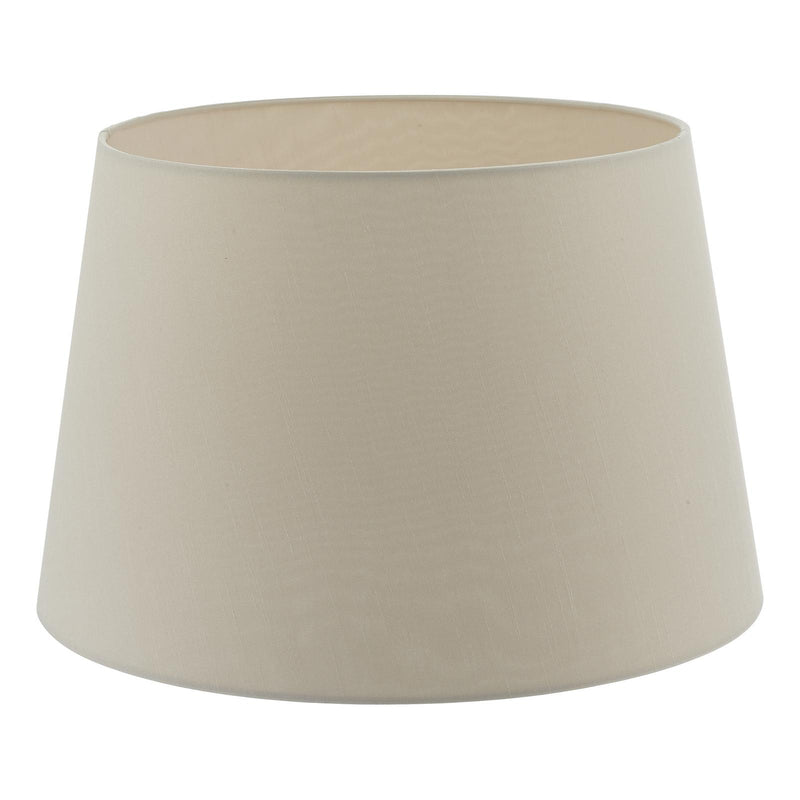 Dar Lighting Cezanne Ecru Faux Silk Tapered Drum Shade 35cm • CEZ1429