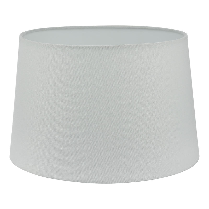 Dar Lighting Cezanne White Faux Silk Tapered Drum Shade 35cm • CEZ142