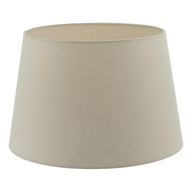 Dar Lighting Cezanne Ecru Faux Silk Tapered Drum Shade 40cm • CEZ1629