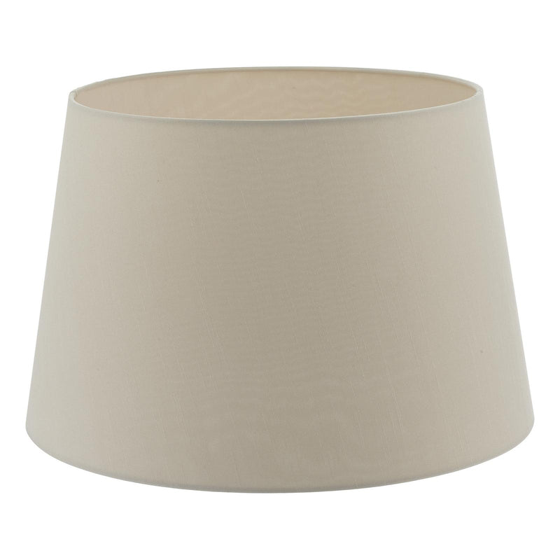 Dar Lighting Cezanne Ecru Faux Silk Tapered Drum Shade 45cm • CEZ1829