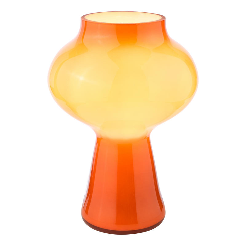 Dar Lighting Chrissy Table Lamp Orange Art Glass • CHR4211
